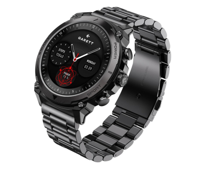 Smartwatch GARETT ATOM Czarny Stalowy